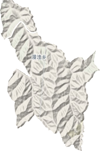 漫洼乡地形图