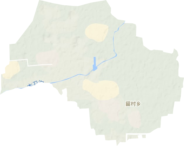 留村乡地形图