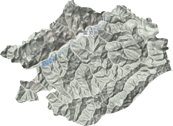 虞关乡地形图