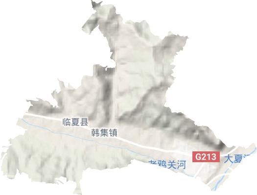 韩集镇地形图