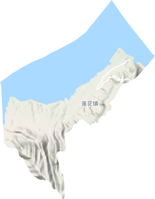 莲花镇地形图