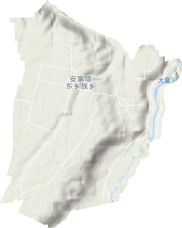 安家坡乡地形图