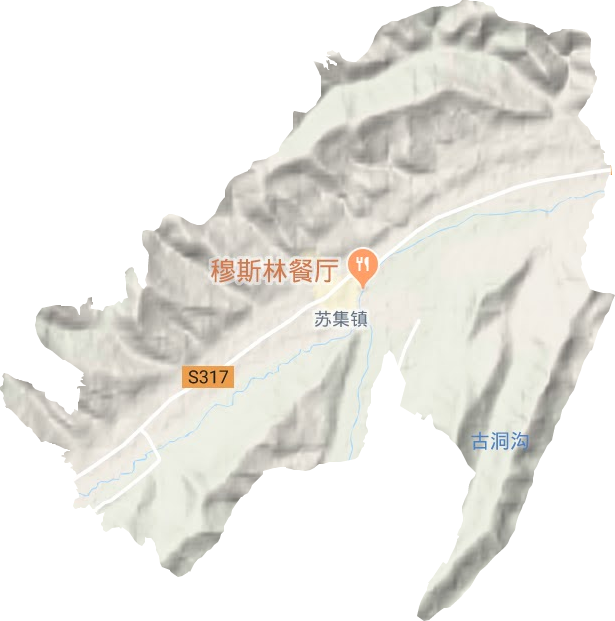 苏集镇地形图
