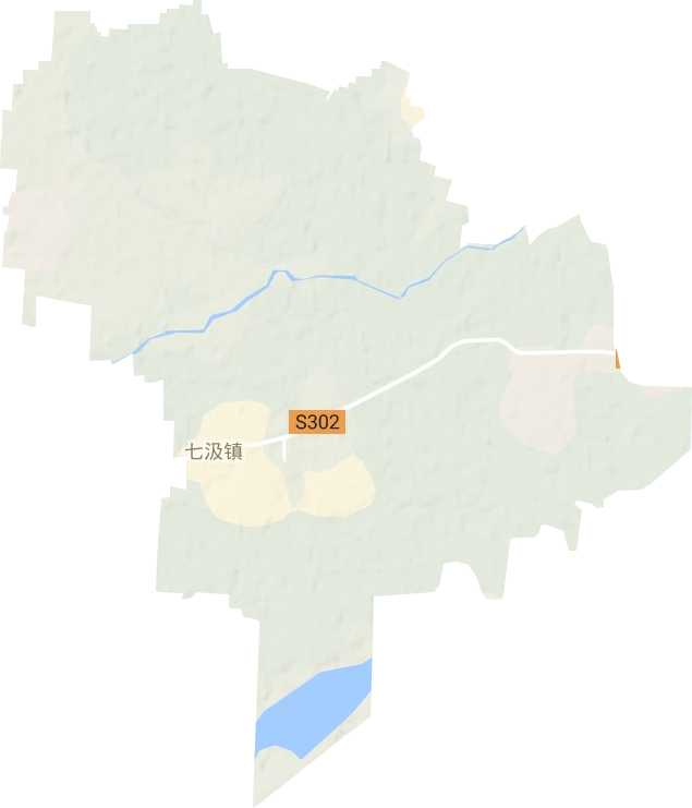 七汲镇地形图