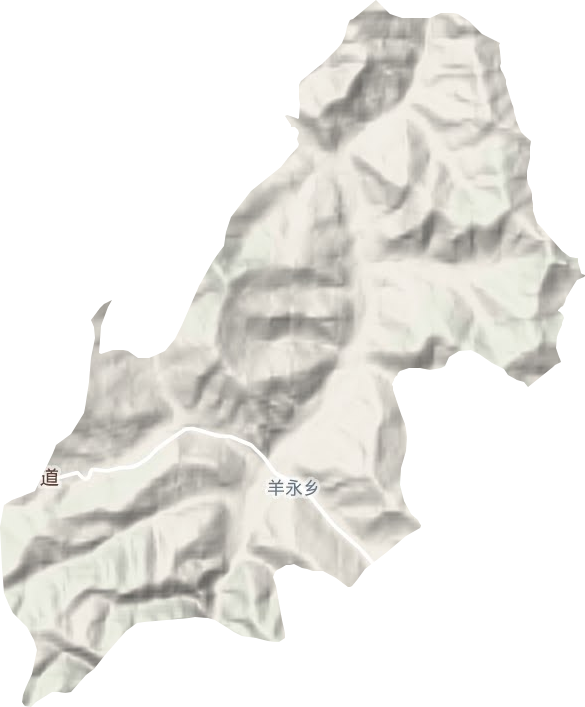 羊永乡地形图