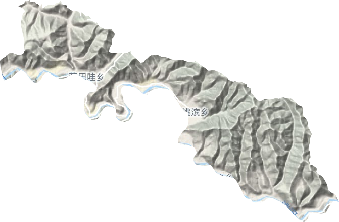 洮滨乡地形图