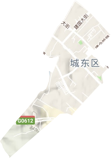 大众街街道地形图