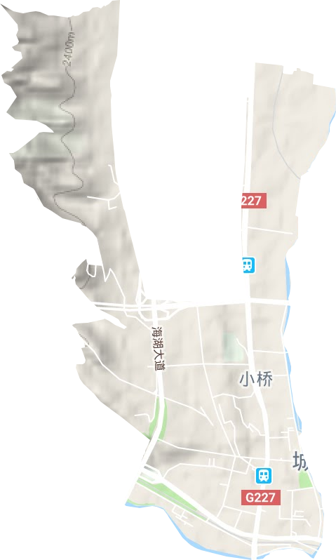 小桥大街街道地形图