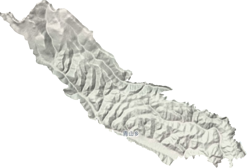 青山乡地形图