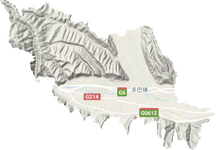 多巴镇地形图
