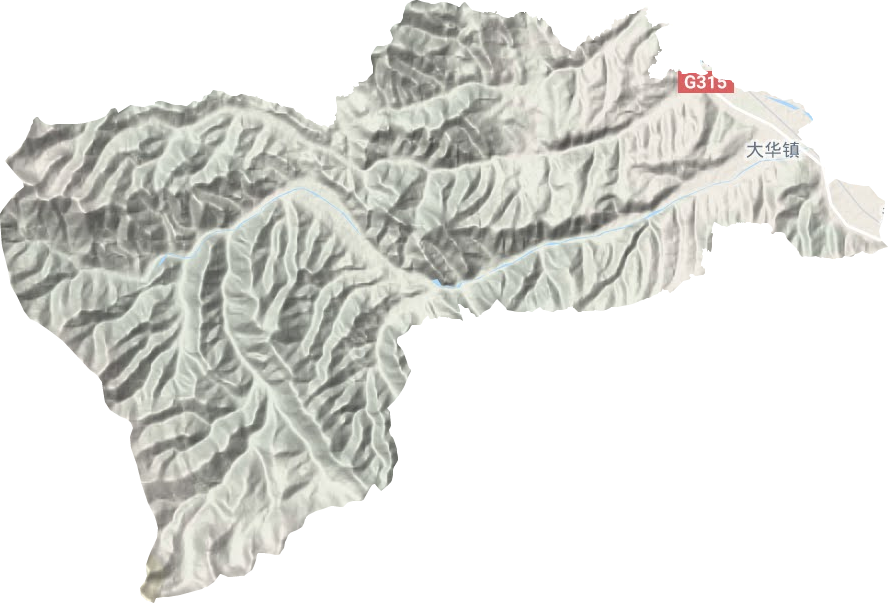 大华镇地形图
