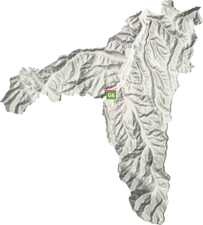 和平乡地形图