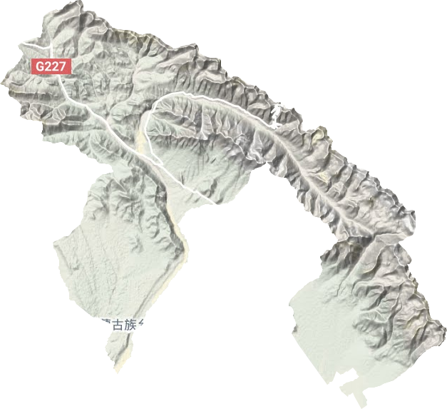 皇城蒙古族乡地形图