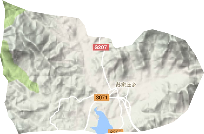 苏家庄乡地形图