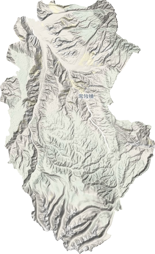 常牧镇地形图