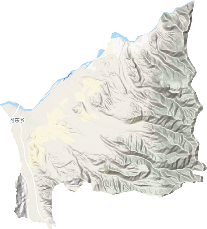 河东乡地形图