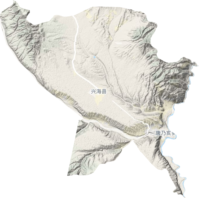 唐乃亥乡地形图