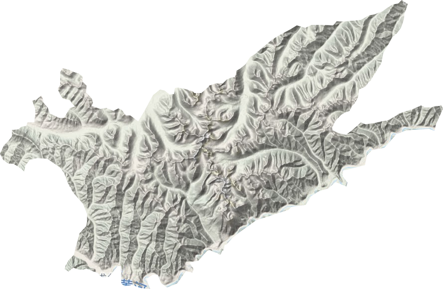 岗龙乡地形图