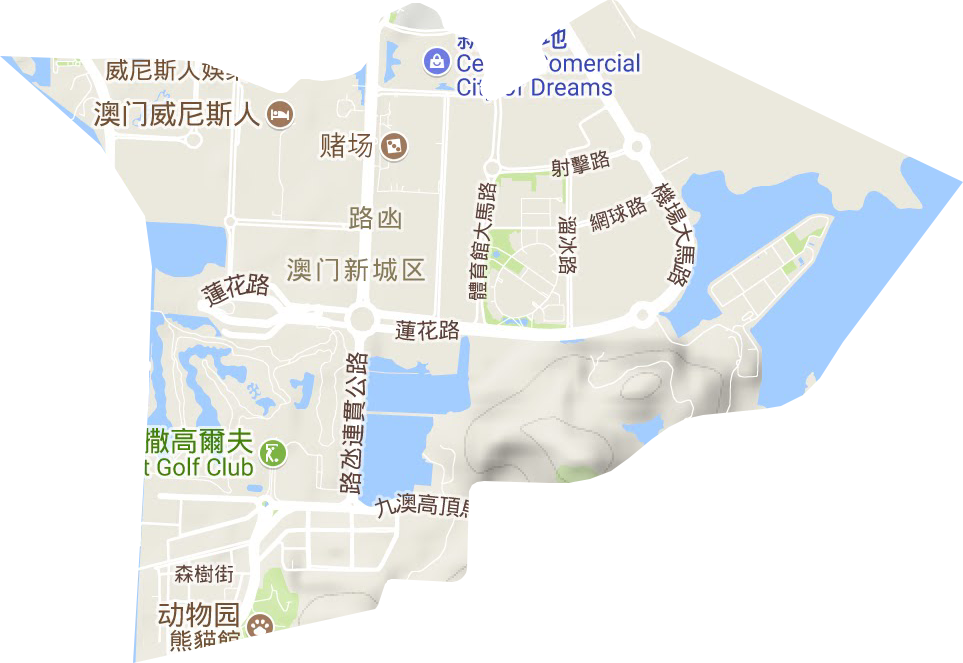 路凼填海区地形图