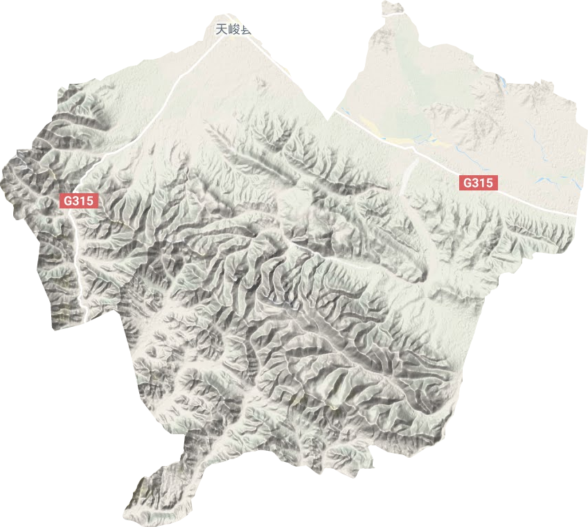 新源镇地形图