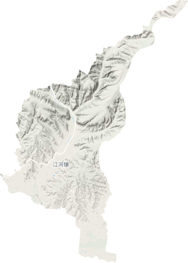 江河镇地形图