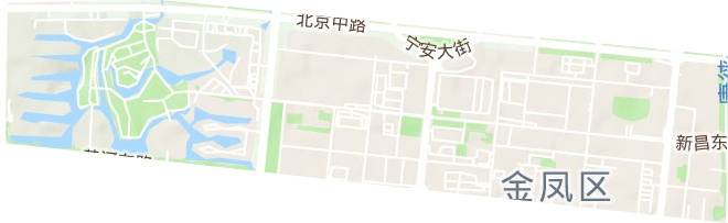 北京中路街道地形图