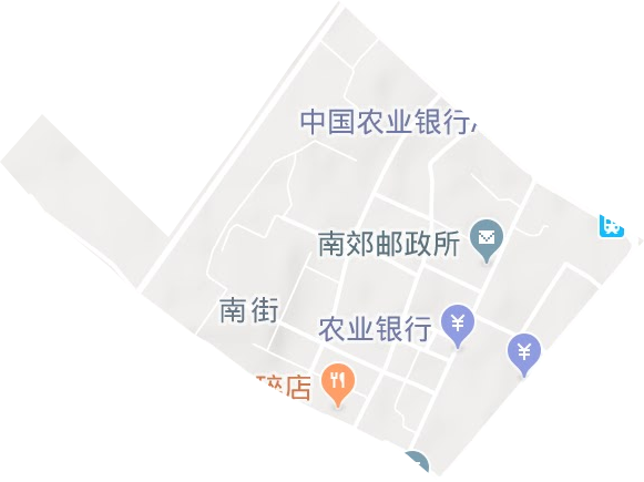 南街街道地形图