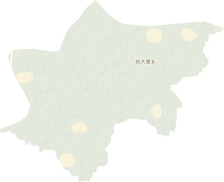 前大章乡地形图