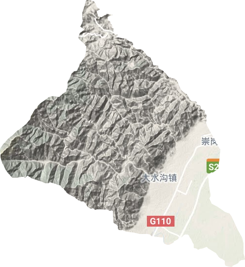 崇岗镇地形图