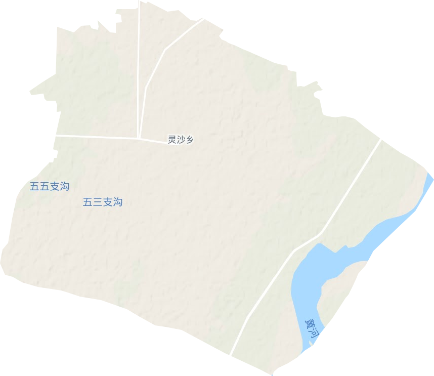 灵沙乡地形图