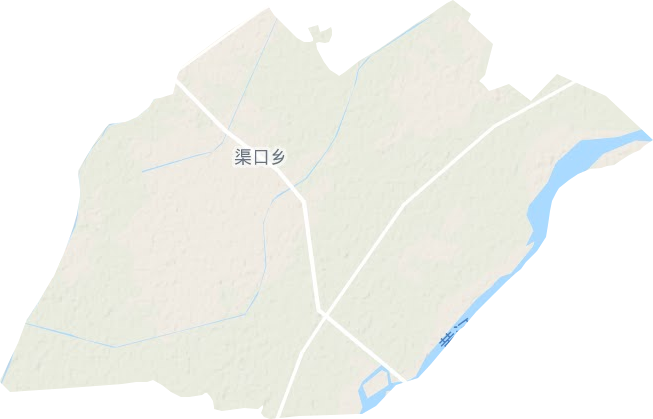 渠口乡地形图