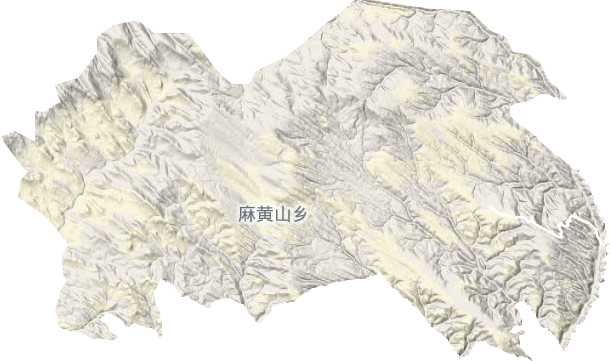 麻黄山乡地形图
