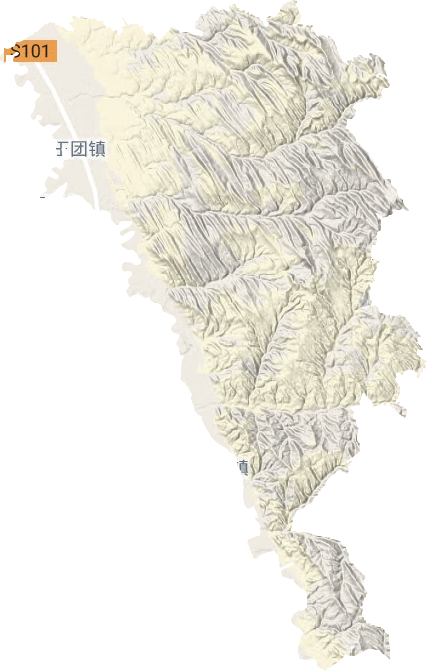 王团镇地形图
