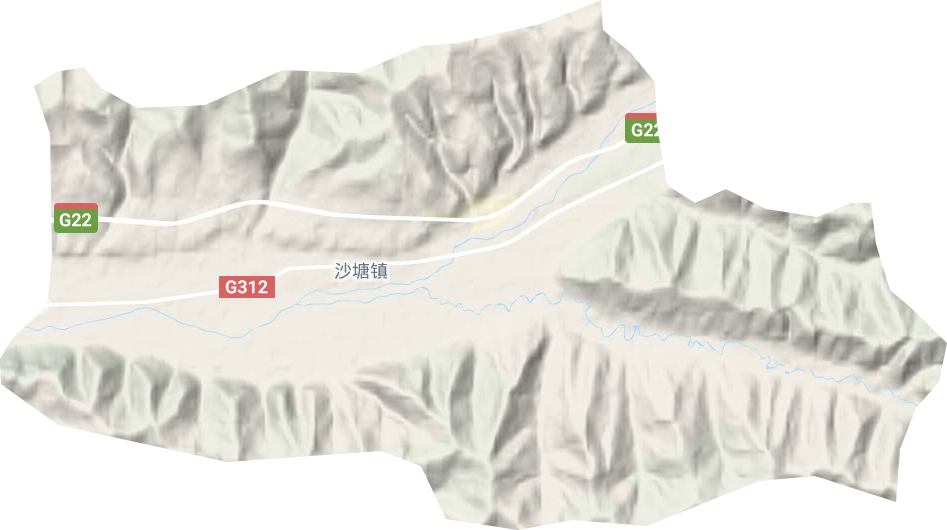 沙塘镇地形图