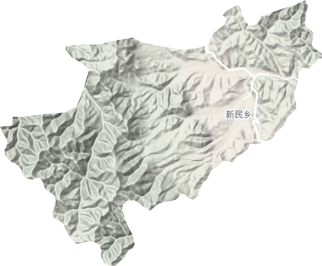 新民乡地形图