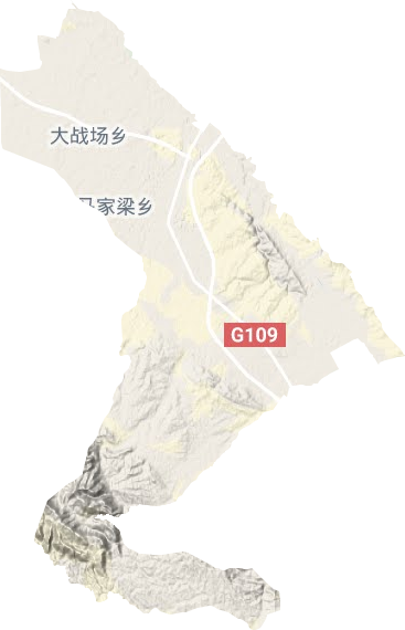 大战场镇地形图