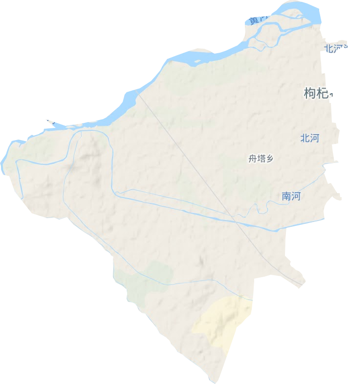 舟塔乡地形图