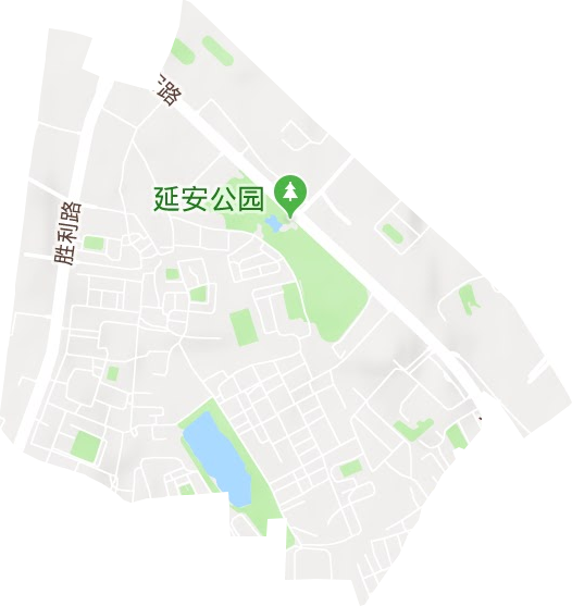 胜利路街道地形图