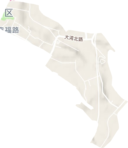 幸福路街道地形图