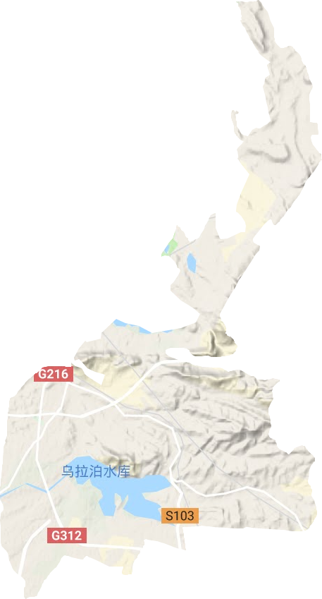 红雁街道地形图