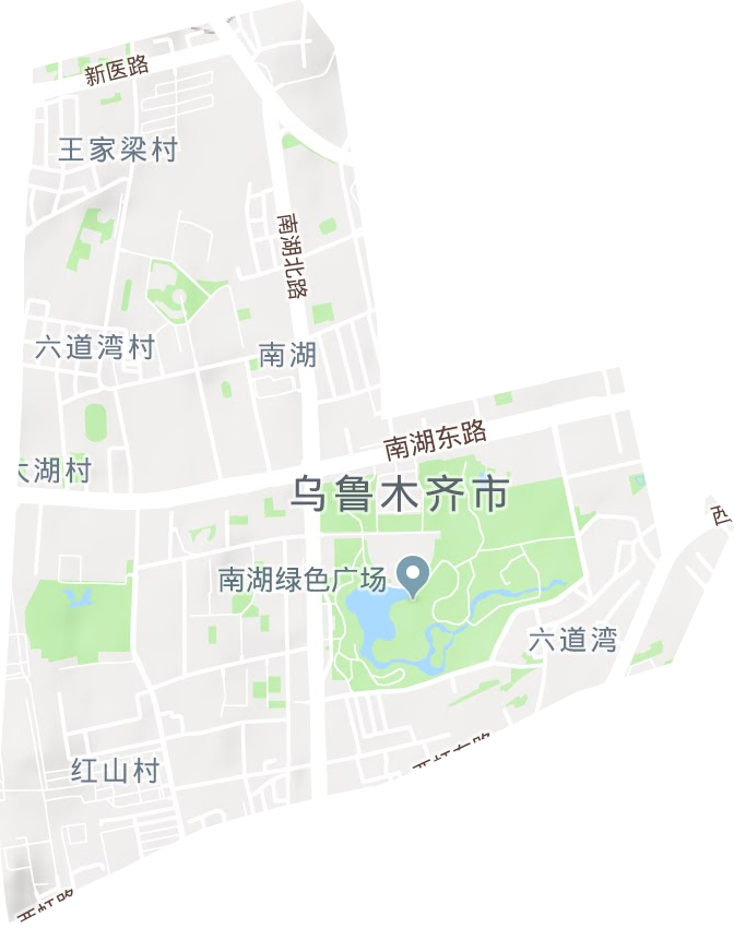 南湖南路街道地形图