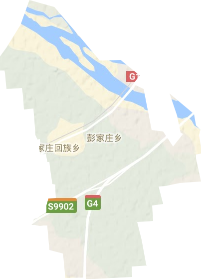 彭家庄回族乡地形图