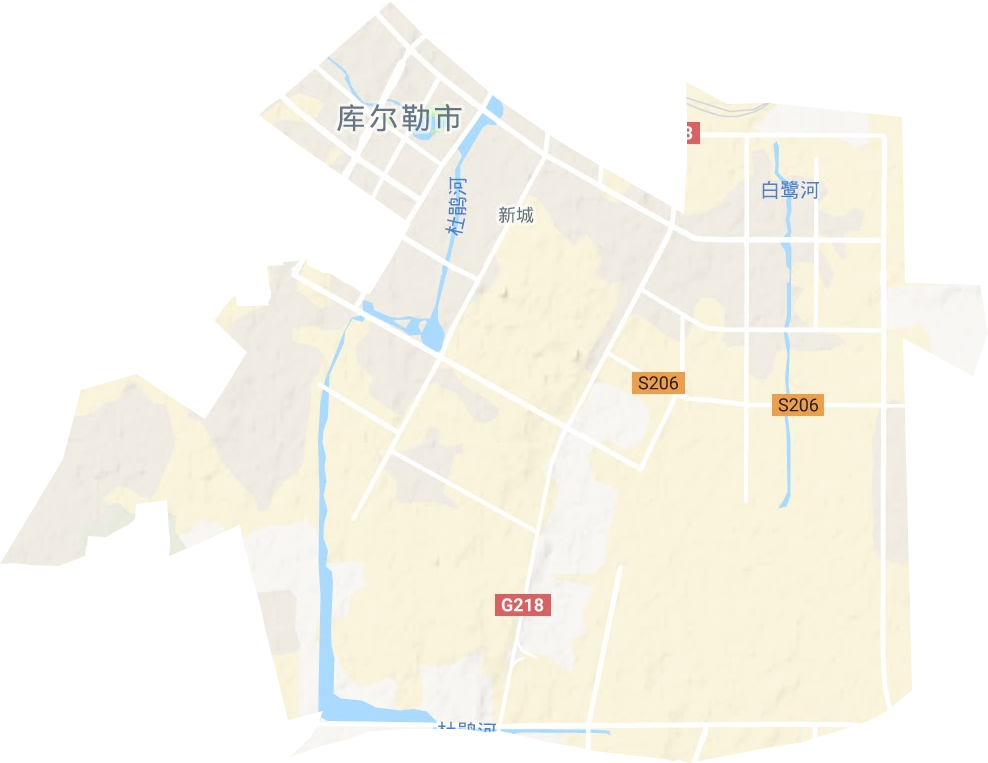 新城街道地形图