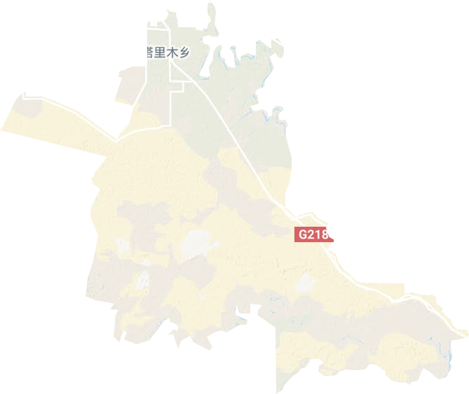 塔里木乡地形图