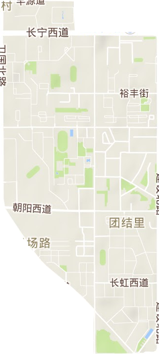 机场路街道地形图