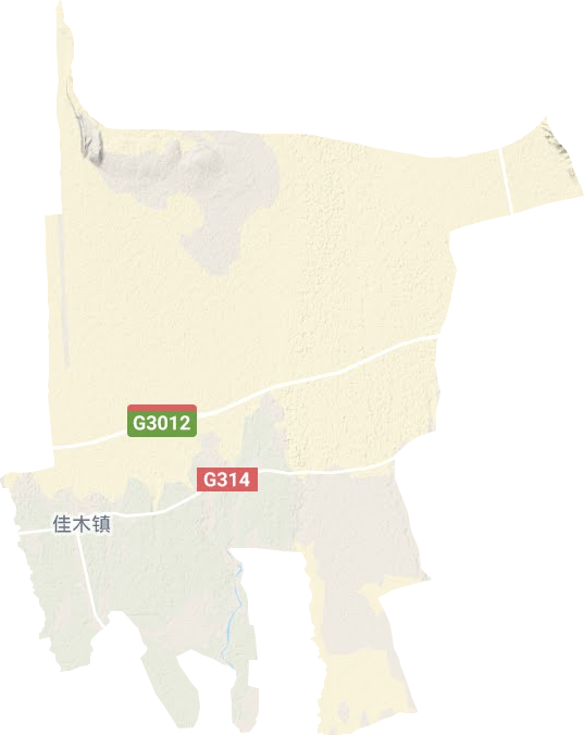 佳木镇地形图