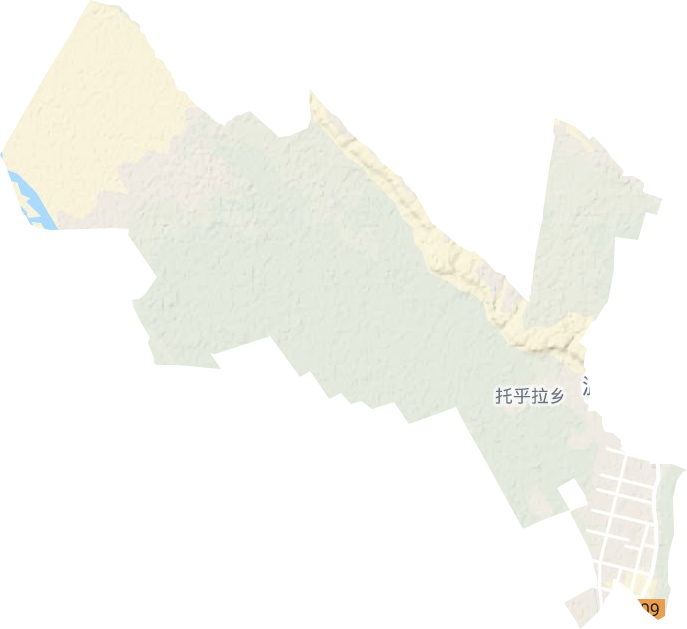 托乎拉乡地形图