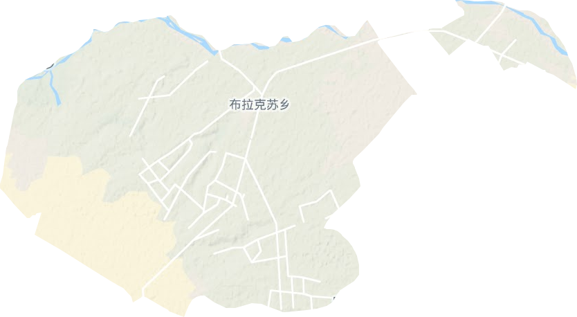 布拉克苏乡地形图