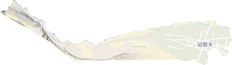 站敏乡地形图