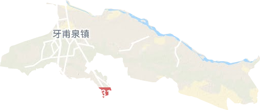 牙甫泉镇地形图
